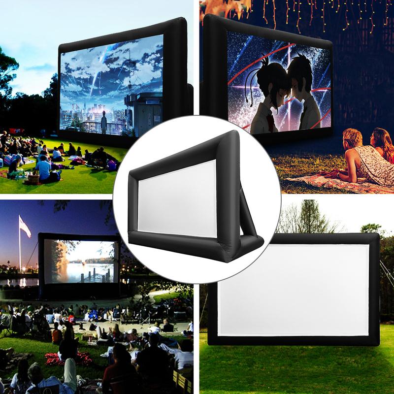 VEVOR Inflatable Movie Screen, Various specifications, Inflatable Projector Screen for outside with Air Blower Inflatable Screen,  Oxford Fabric Material Blow Up Screen for Outdoor Movie Supports Front/Rear Projection