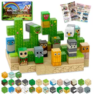 118PCS Italian Brainrot Magnetic Building Blocks for Kids 3+, Strong Magnets, Durable STEM Educational Toy, Fun Cartoon Design