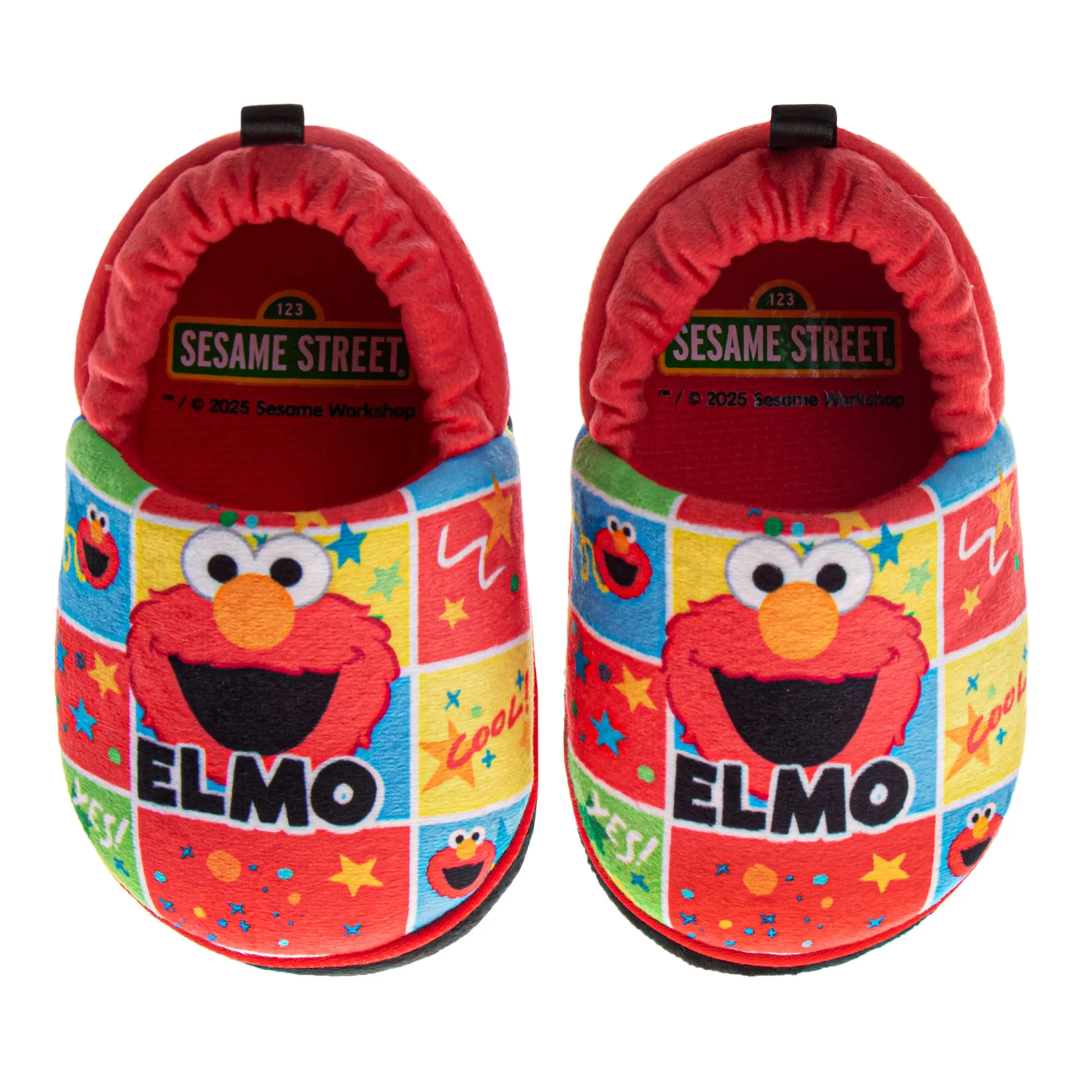 Josmo Sesame Street Abby Cadabby Toddler Playful Slip-On Slippers - Josmo Shoes, Plush Fabric, Character Print, Easy On/Off, Flat Sole, Casual Kids' Footwear for After-Bath Routines, Movie Nights