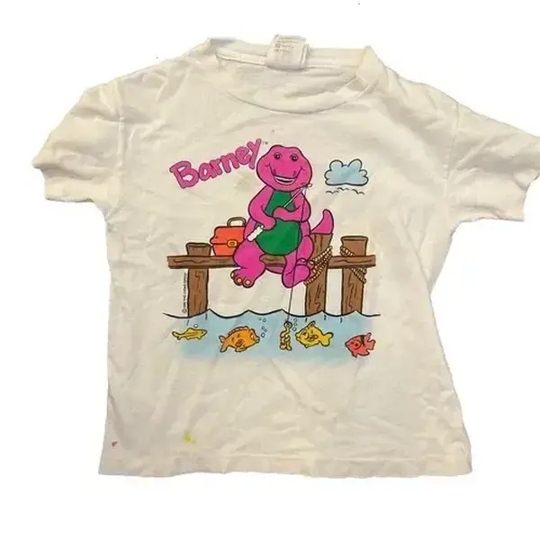 Barney Cartoon Graphic Unisex Baby Tee