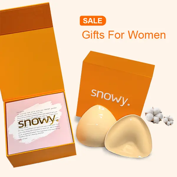 SNOWY Sticky bra-Inserts-Double-Sided Adhesive Push-Up Bra Pads-Thickened Push-Up Breast Stickers-Sticky push up pads-adhesive bra-inserts-Wedding Dress Invisible Sticky Bra-Full Bust Lift Adhesive Breast Pads-Reusable Sweat Womenswear Tops