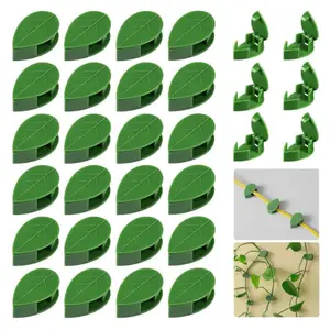 30 Pieces Plant Climbing Wall Fixture Clips Self-Adhesive Plant Fixer Invisible Wall Vines Fixing Clips Hook Plant Vine Traction Cable Wire Fixing