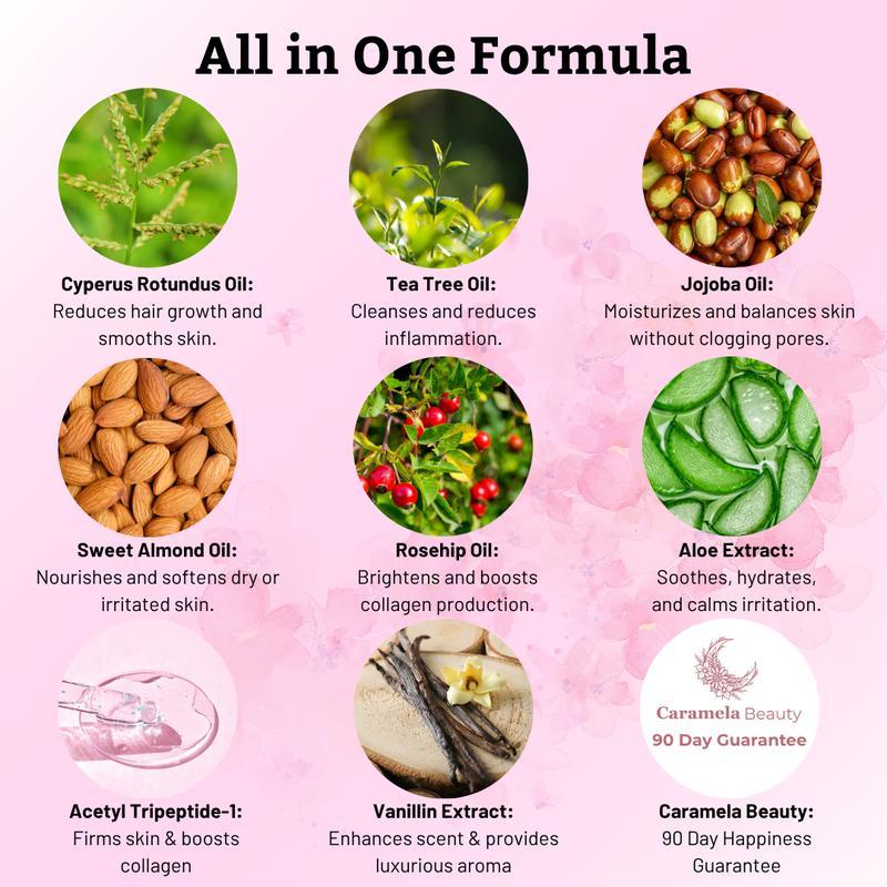 Caramela Beauty Cyperus Rotundus Oil for Natural Hair Reduction - 60ml/2oz Caramela Beauty Cyperus Rotundus Oil for Natural Hair Reduction - 60ml/2oz