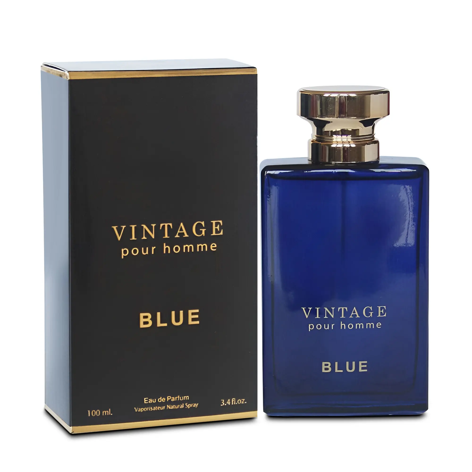 Vintage Blue Men's Cologne Timeless Scent with a Modern Twist Masculine Perfume for Men Long-Lasting Freshness Versatile & Timeless Modern & Refined Blend