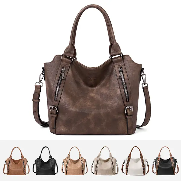 CLUCI BackToSchool Laptop Tote Bag Purses for Women Vegan Vintage Leather Handbags Tote Purse Shoulder Bag Large Ladies Hobo Bags Gift  Large Capacity Computer Bag for Work Everydag Bag Trendy Versatile Daily Commuting Bag