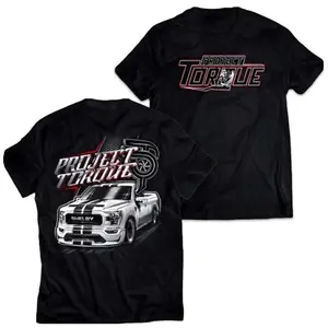 Project Torque Dual-Sided Graphic T-Shirt for Car Enthusiasts Shelby Truck Design Perfect for Auto Lovers Stylish Bold Apparel  Cotton Classic Fit Menswear Casual Streetwearlets go outfit guy