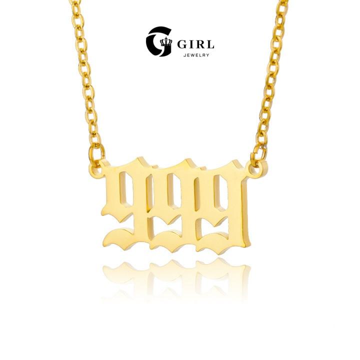 GGlRL Number Necklace For Women and man, 18K Gold Plated 000 111 222 333 444 555 666 777 888 999 Necklace Numerology   Fashion Jewelry Gift for Holiday Haul Christmas Birthdays Anniversaries