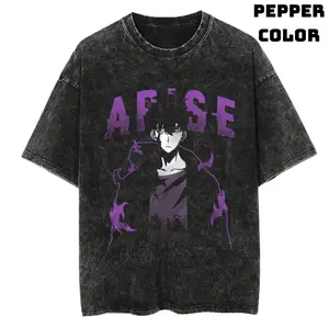 ARISE Vintage T-Shirt, Solo Leveling Shirt, Anime Clothing, Graphic Tee, Unisex Manga Anime T-Shirt, Gift For Men Top Streetwear Menswear Womenswear