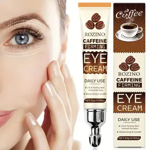 ROZINO Caffeine Firming Eye Cream 20g Soft Tube Anti-Aging Care for Delicate Eye Area Moisturizing Firming Essence Daily Use Hydrate Cleansing Daily Gentle Moisturizing Radiance Squeeze Moisturizer