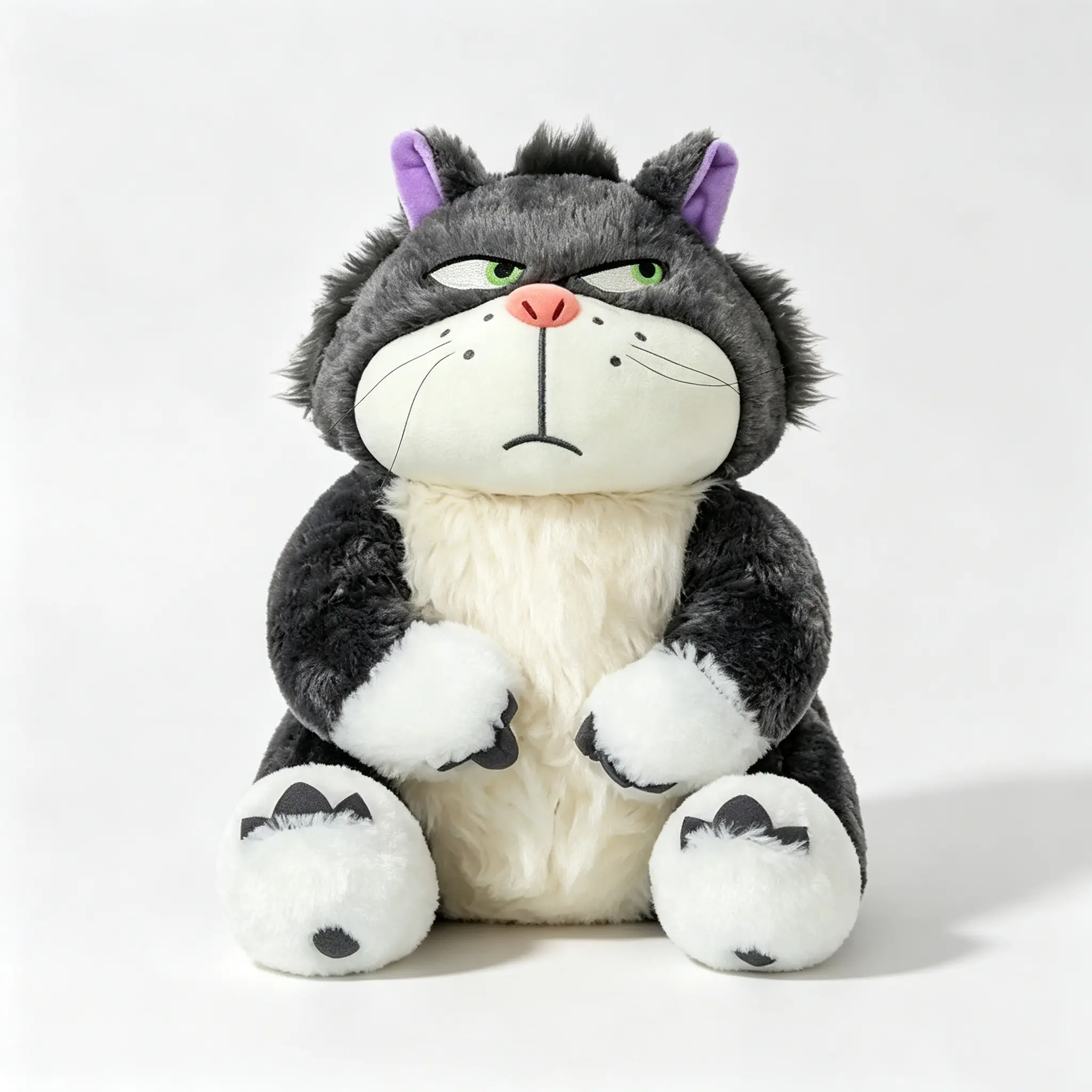 Creative Cartoon Angry Cat Plush Doll, Funny Lucifer Cat Plush Toy, Cute Stuffed Plushie, Lovely Gifts for Girls