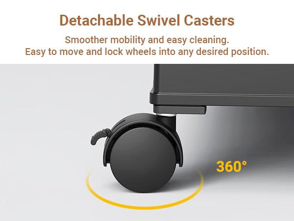 Broview V8 180Qt/240Qt/300Qt Stackable Storage Bins with Lid, Each 60Qt Stackable Storage Bin with Lid, Closet Organizer and Storage Drawer, Collapsible Storage Box with Wheels, Plastic Clothes Storage Cabinet Containers for Home Organization