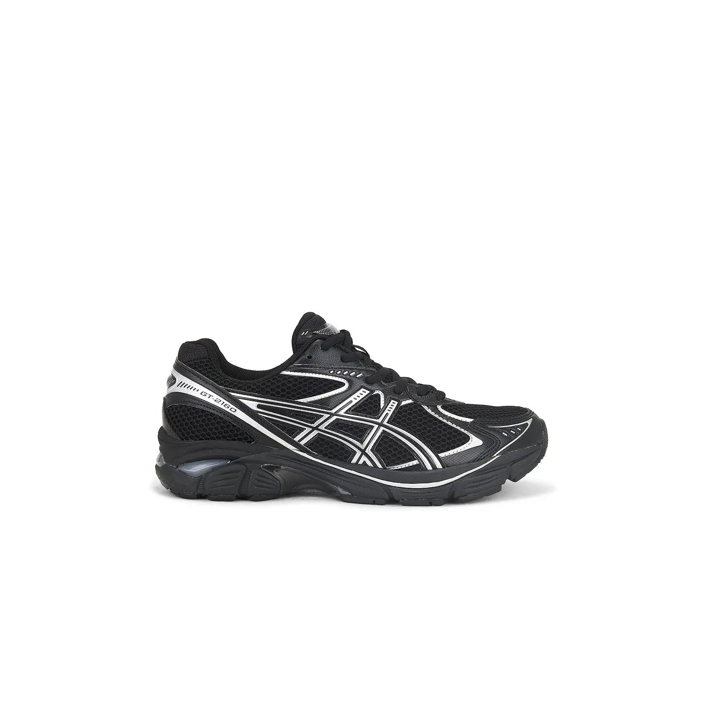 Asics GT-2160 Sneakers in Black & Pure Silver