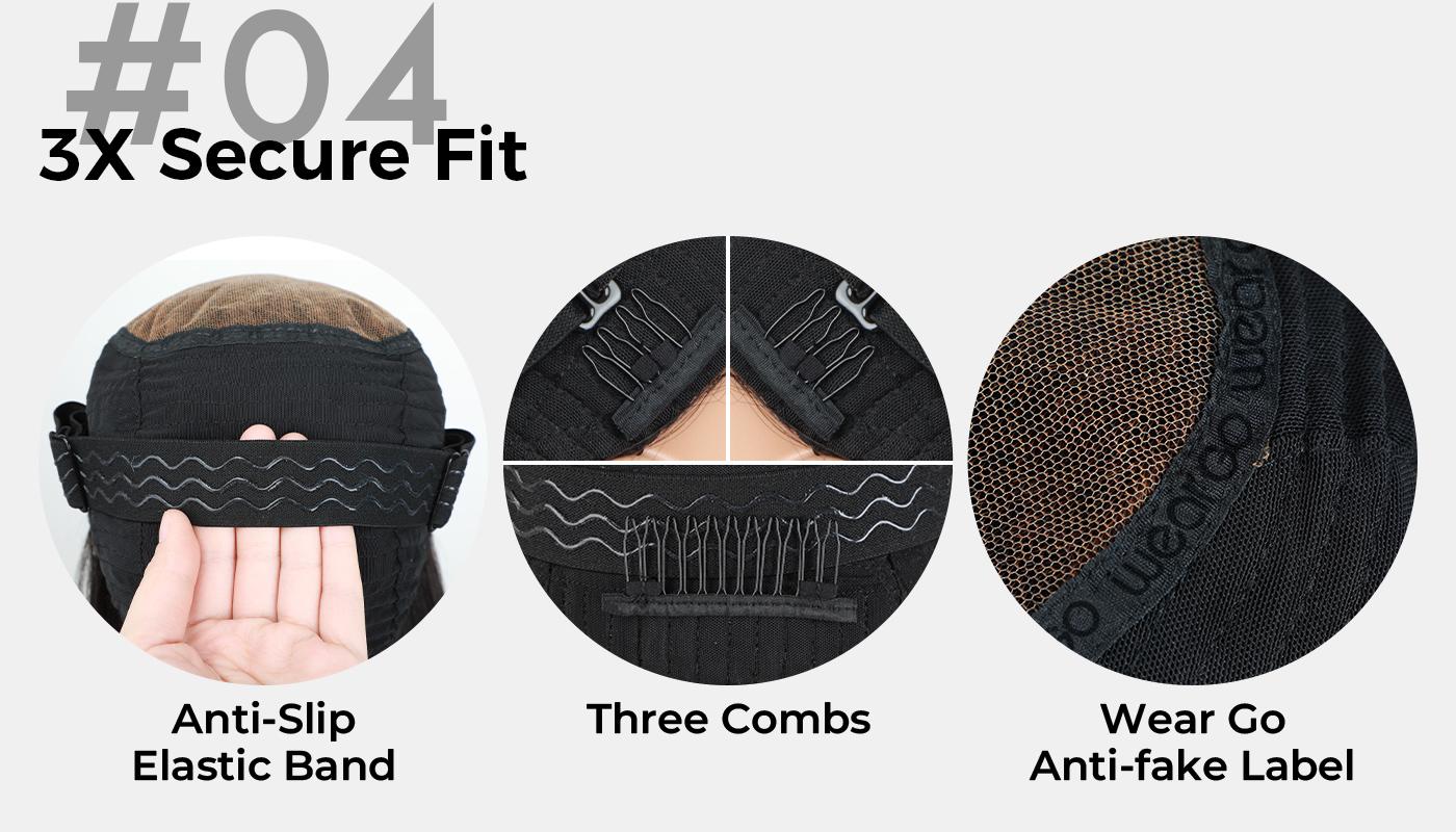 OQ HAIR Burgundy 99J Color Layered Straight Wig 220% Density Side Part Swept Bangs Pre-Cut 9x6 Lace Drawstring Wear Go Glueless Wig