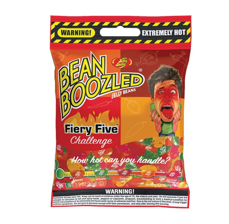 Jelly Belly BeanBoozled Fiery Five Bag - 1.9 oz - Genuine, Official, Straight from the Source