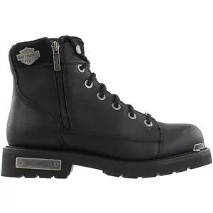 HARLEY-DAVIDSON FOOTWEAR Mens Chipman Motorcycle Casual Boots Ankle - Black