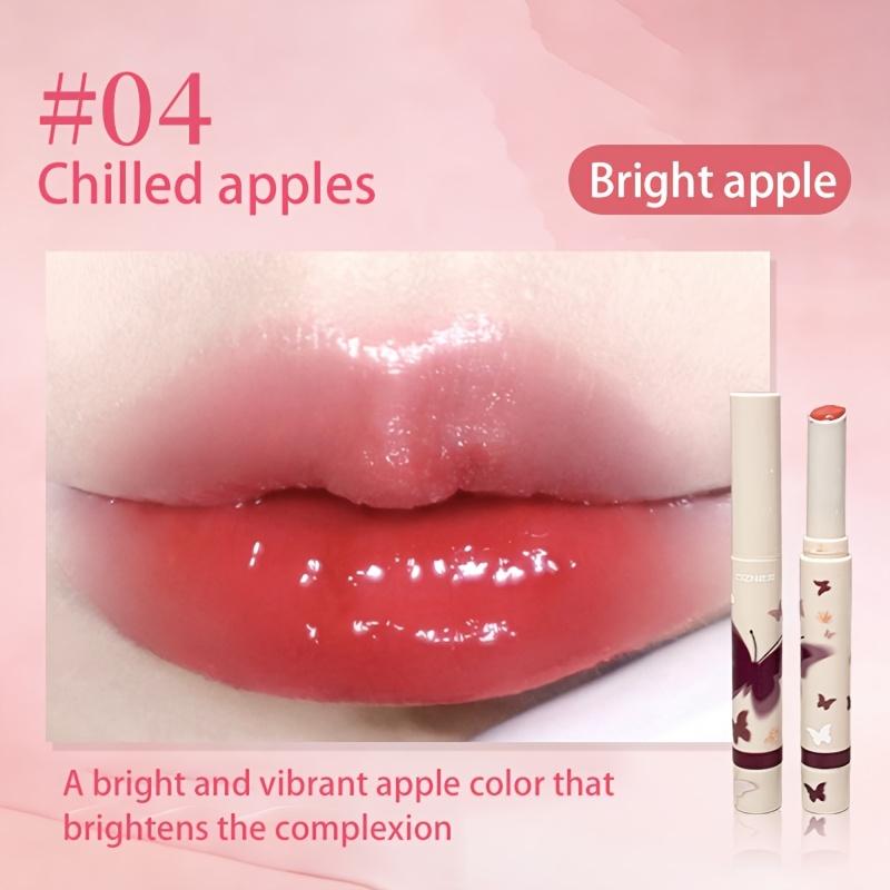 6pcs Solid Glossy Tinted Lip Balm Stick - Hydrating Moisturizing Formula with Shiny Film Finish, Transfer-Resistant Long-Lasting Color, 2-in1 Lip Care & Gloss, Multiple Shades for All Seasons, Perfect Valentine’s Day Gift for Her！