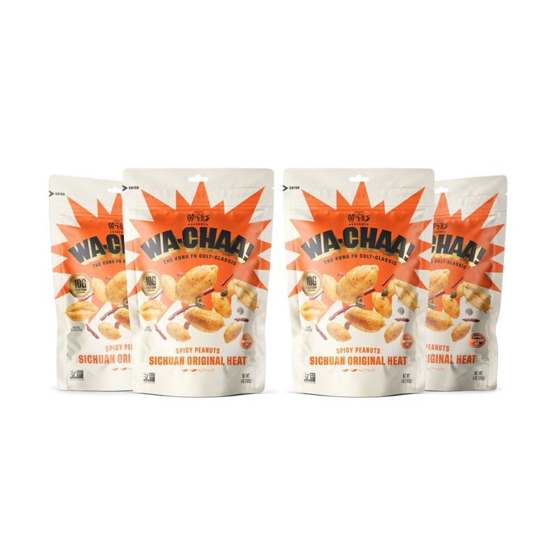 WA-CHAA! Original Heat Spicy Sichuan Peanuts - 4oz