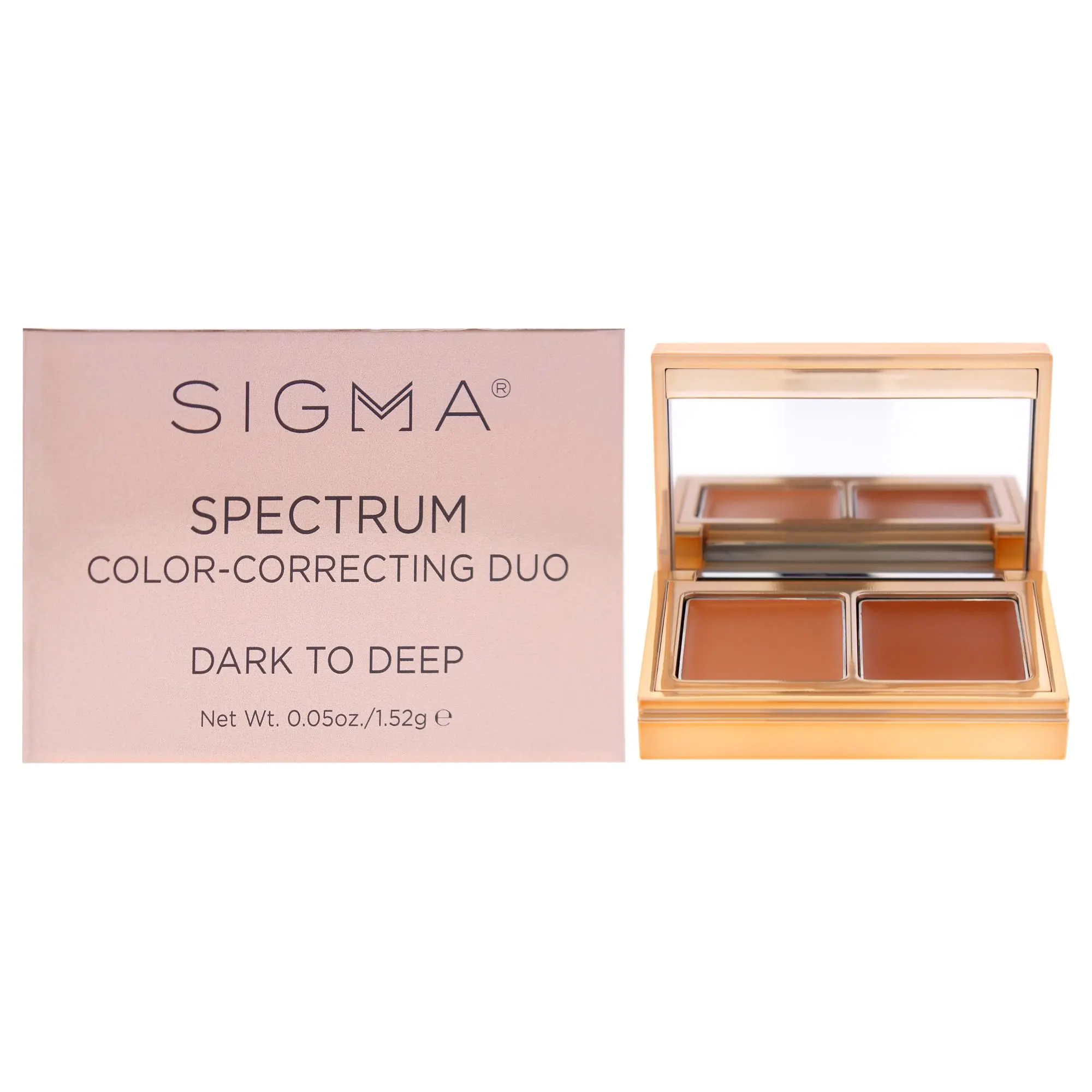 SIGMA Spectrum Color Correcting Duo Set - Dark to Deep, Compact Color Correction Makeup for Women, 0.05 fl oz