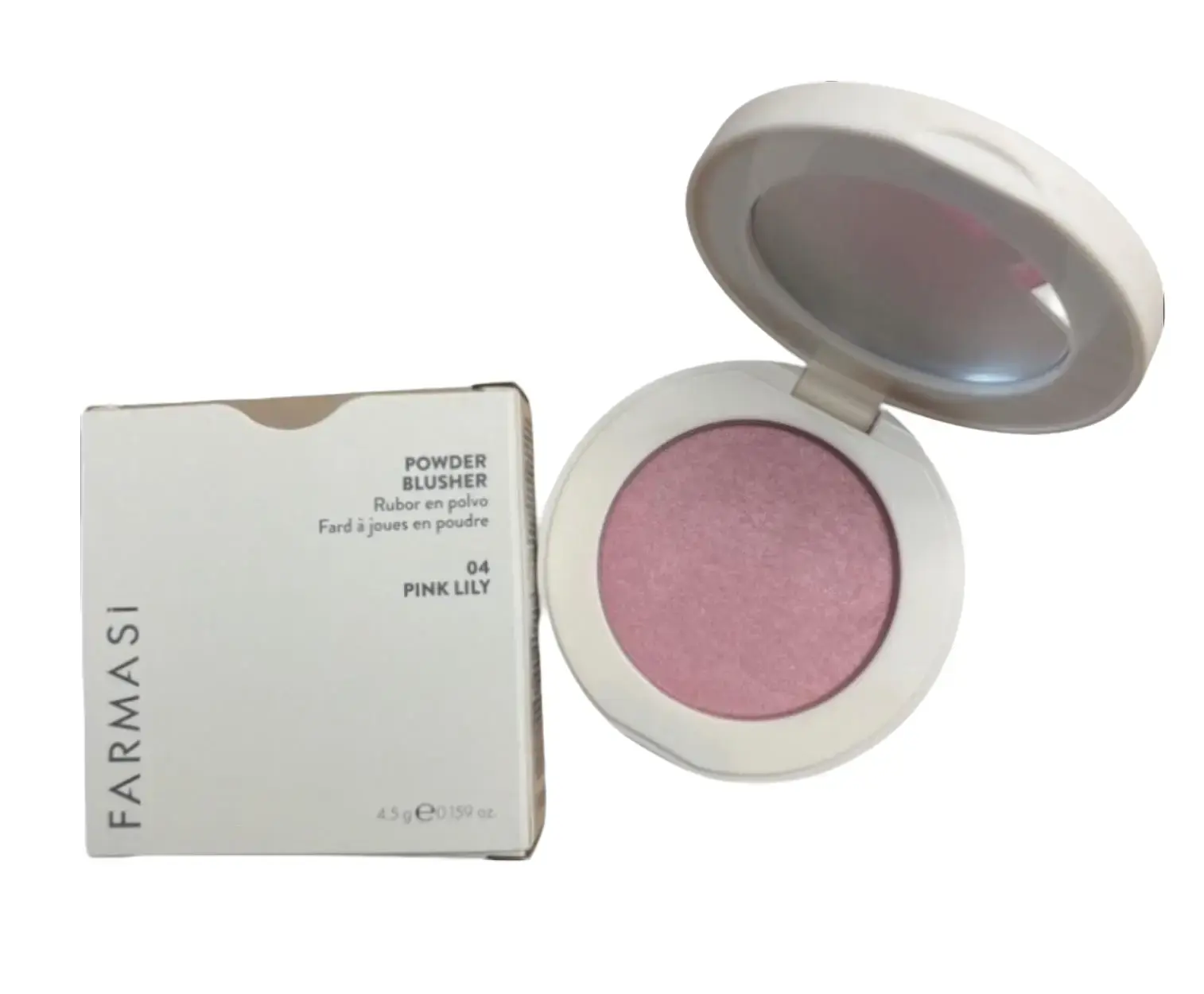 Farmasi Antioxidant Powder Blusher - Pink Lily Shade, .159 Oz, Suitable for All Skin Types