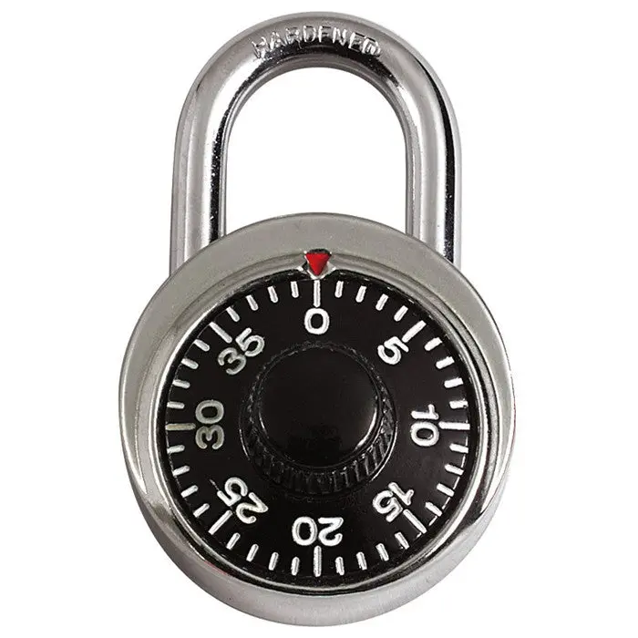 Stainless Steel Combination Padlock - 3-Digit Keyless Entry Lock with Secure Lock Feature, Automatic Lever, Extra Cut Resistance for Sheds, Gates, Cabinets