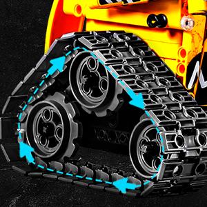 HOGOKIDS 5-in-1 Robot Building Set, RC Wall Robot/Engineer Robot/Mech Dinosaur, Remote & APP Controlled STEM Toys for Boys & Girls 6-12 (520 Pcs)