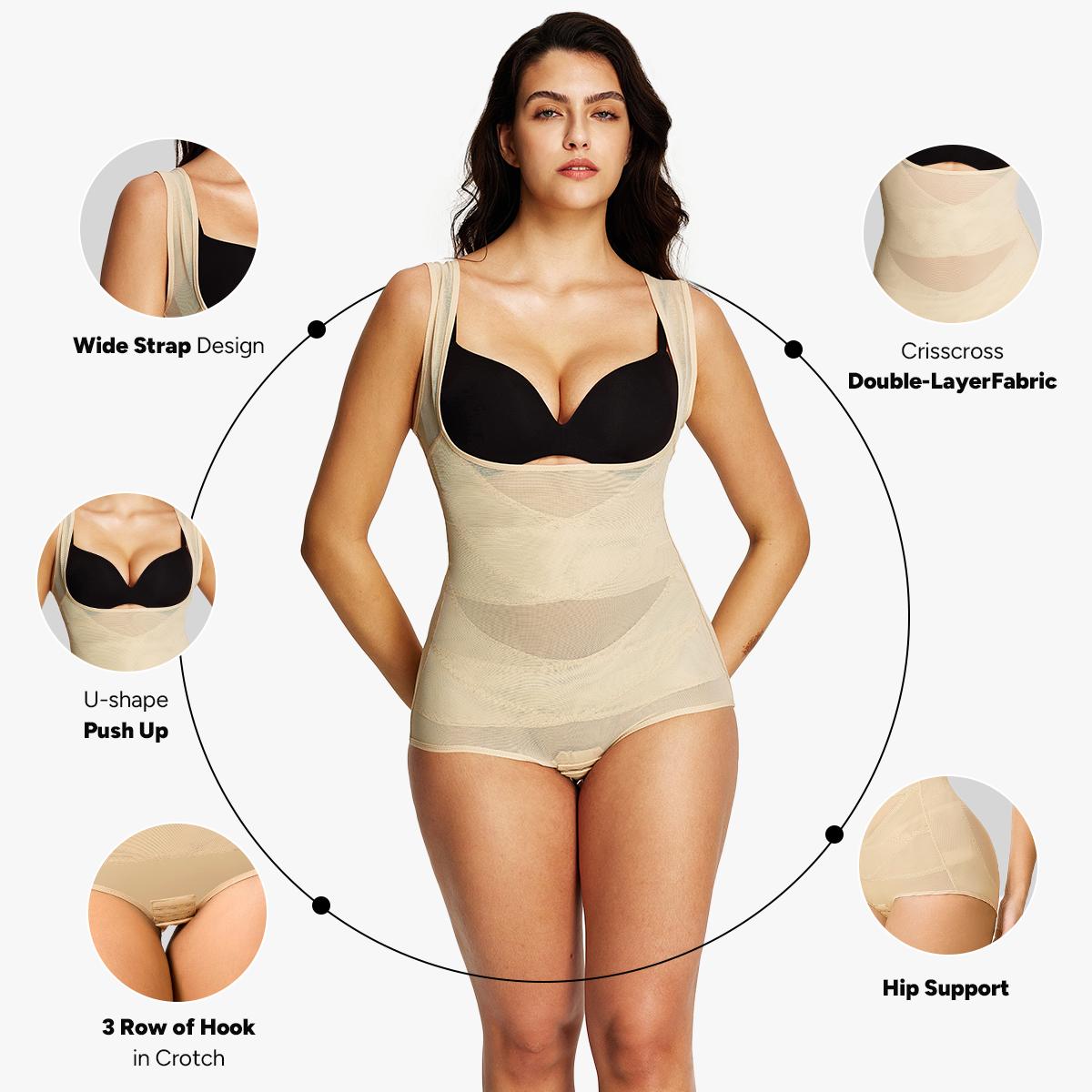 [MAX] Nebility Women's Mesh Breathable Shapewear - Basic Faja, Sleeveless High Waist Compression, Minimalist Comfort Body Shaping Underwear Firm Tummy Control Airslim Bodysuit SpringStatements