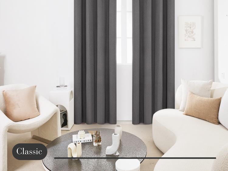 Deconovo 2pcs 100% Blackout Curtains for Living Room Bedroom , Luxury Black Out Curtains for Living Room Windows Apartment Home Room Decor Ideas