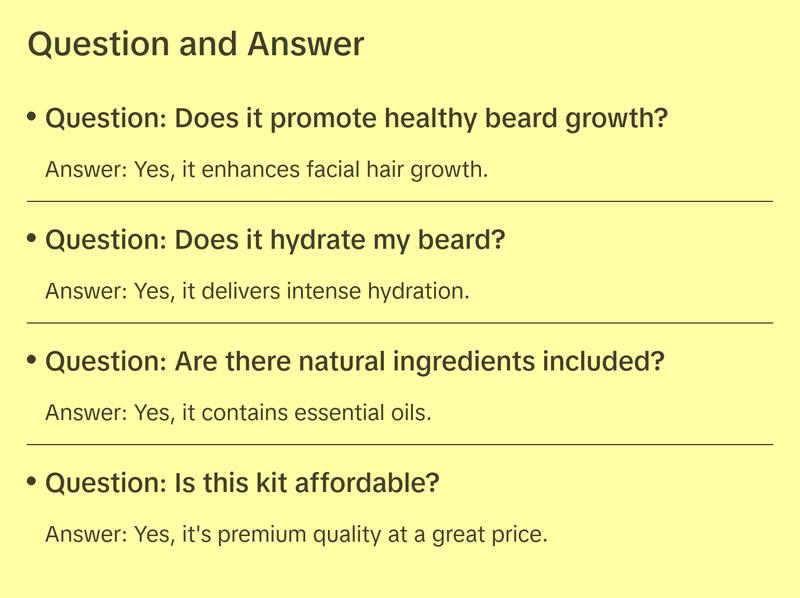 Beard Care Kit, Biotin Fortified Shampoo & Conditioner with Caffeine, 2 4-Oz Bottles, Promotes Healthy Beard Growth & Boost Serum Hair Care Comfort