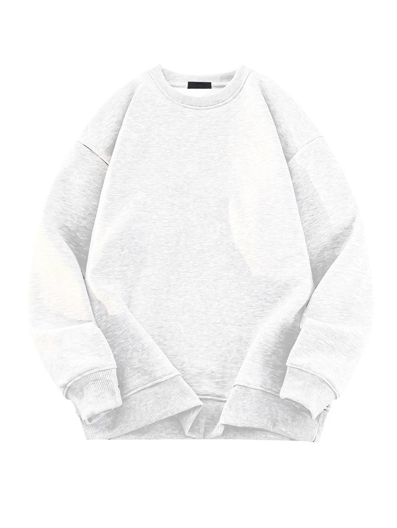 CCCMAI Casual Long Sleeve Crewneck Pullover Sweatshirt for Women & Men Festival Gift Available in Multiple Colors Men's Clothes for Daily Wear