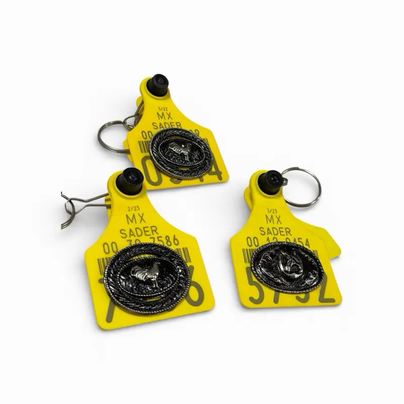 Cattle Tag Key chain