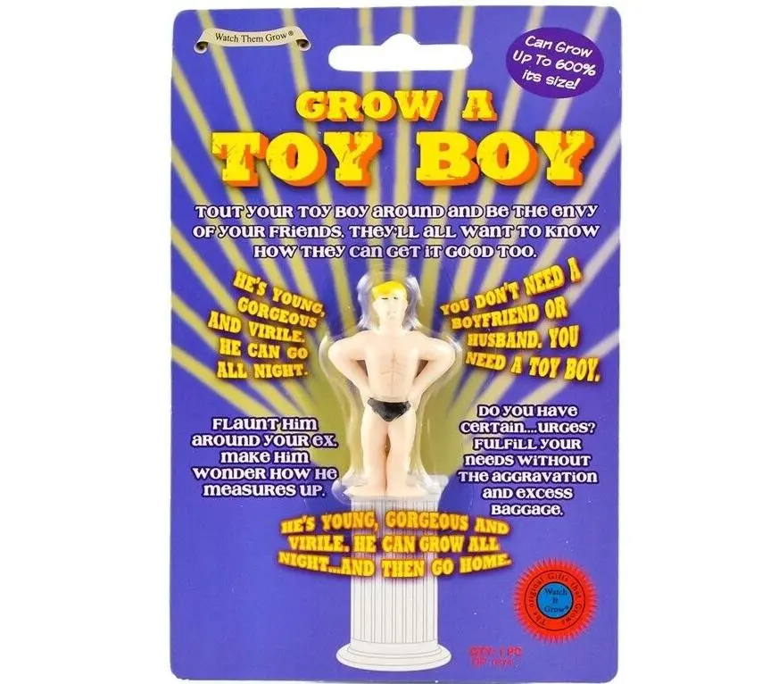💦 Grow Your Own Boy Toy – Just Add Water!