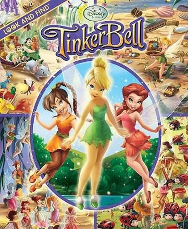 USED Book - Tinker Bell Look and Find by Disney (Hardcover) - english