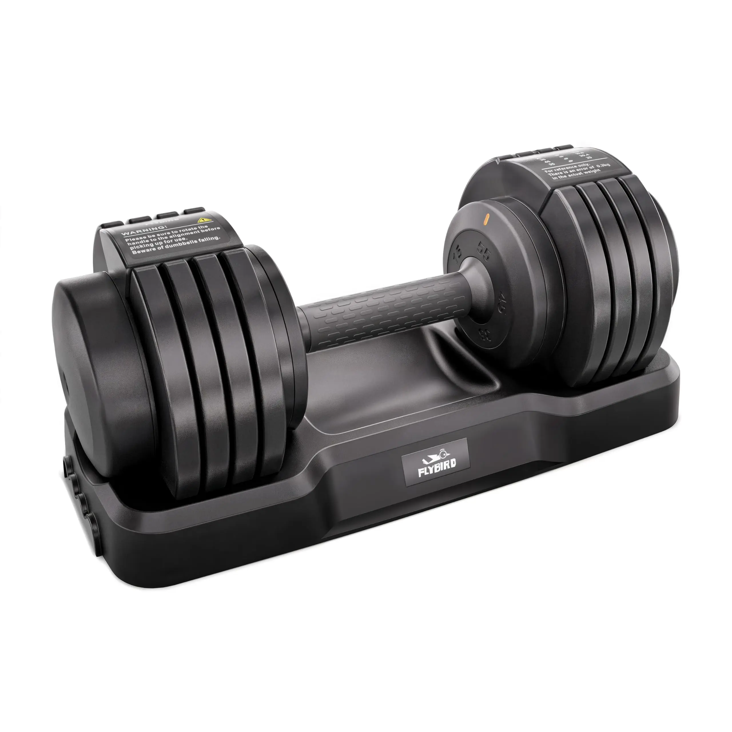 FED Fitness Flybird Series DB2 Dumbbell, 55LB/110LB Single Dumbbell for Home Gym Exercise & Fitness, 5-IN-1 Fast Adjustable Weights with Anti-Slip Handle (2 Weight Option)【live only】