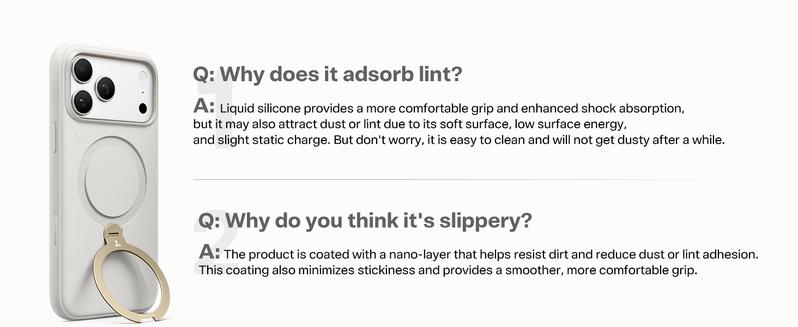 TORRAS Ostand Q3 Silicone for iPhone 17 Pro Max Case, Fit for MagSafe, 360 Spin Stand, Soft Liquid Silicone Cozy Grip, Camera Control, Protective Case