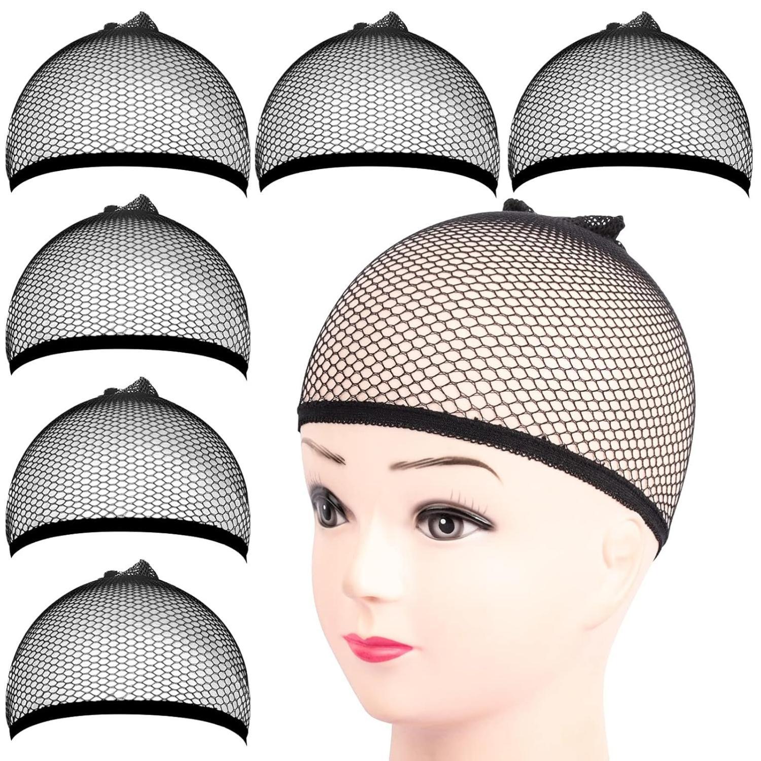 6PCS Wig Cap, 6PCS Black Mesh Wig Cap Net, Closed End Hair Mesh Net, Liner Weaving Caps for Women, Men, Kids, Wig Caps for Halloween, Cosplay 6PCS Wig Cap, 6PCS Black Mesh Wig Cap Net, Closed End Hair Mesh Net, Liner Weaving Caps for Women, Men, Kids, Wig Caps for Halloween, Cosplay