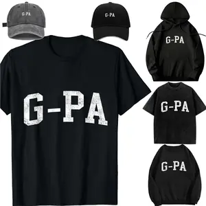 Family set-DIY-Unisex-Long sleeves / With a hat / For children/G-Pa Family Matching Vintage Father's Day G-Pa Classic Bold Font G-Pa Birthday Gift T-Shirt