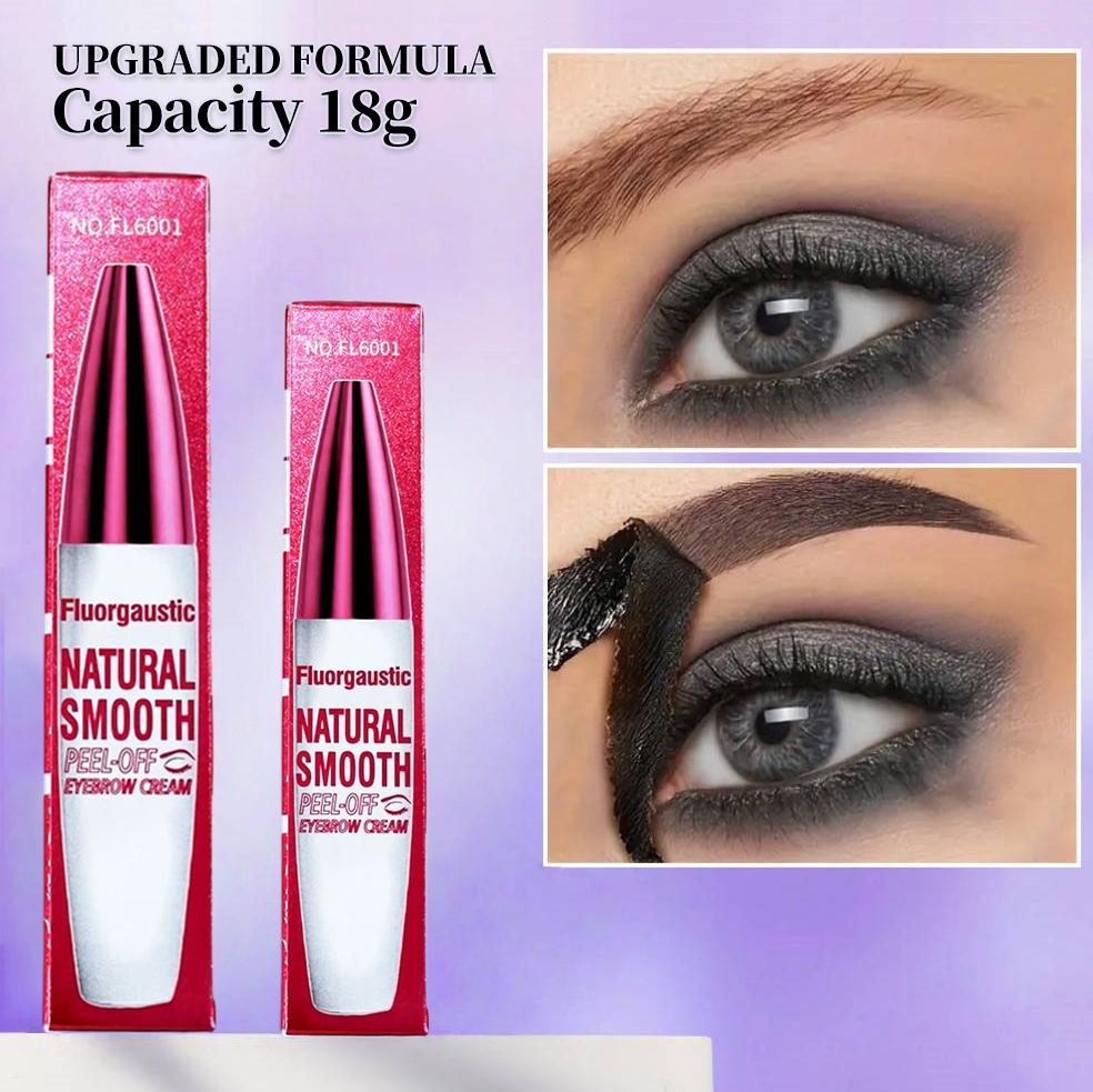 Easy Peel-Off Eyebrow Gel - Waterproof & Sweatproof, Long-Lasting Black or Brown Tattoo Tint, Film Forming, Medium Coverage for All Skin Types Waterproof Natural Shedding Eyebrow Gel Makeup Cosmetic eyebrow pencil eyebrow gel eyebrow tint  1# Darkbrown