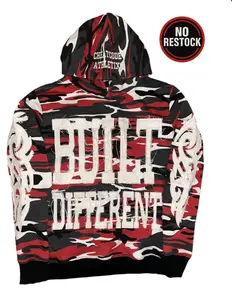 Red & Black Camo Hoodie