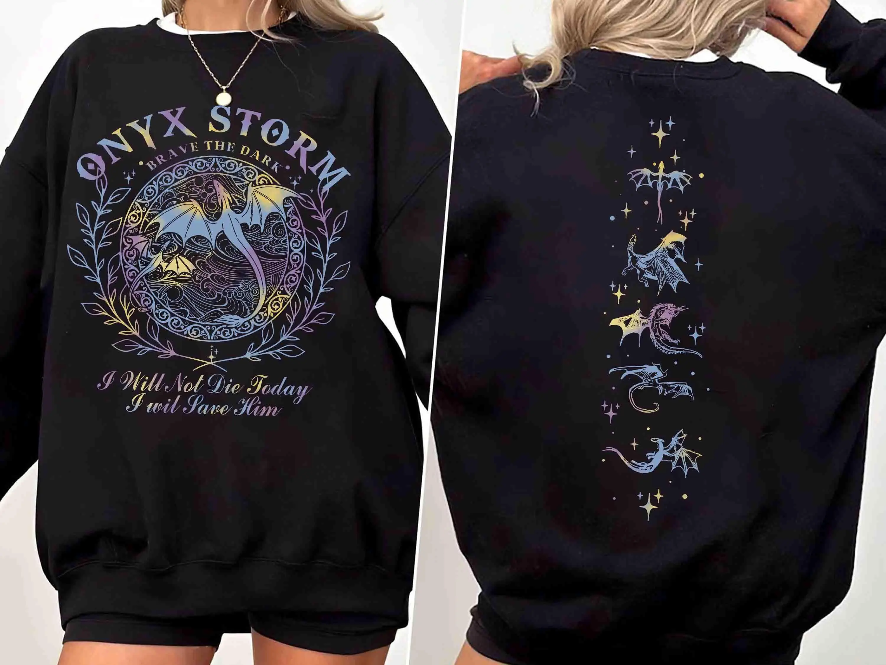 Vintage Onyx Storm Sweatshirt, Fourth Wing Series Comfort Colors Shirt, Basgiath War College Sweater, I Will Save Him, Violet Sorrengail Xaden Riorson, Bookish Gift For Reader