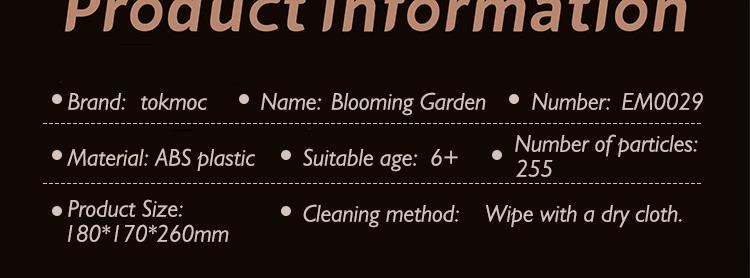 Dynamic Interactive Building Block Flower One Click Blooming Ambient Night Light Educational Assembly Desktop Ornament Perfect Gift(Building block style, requires assembly)