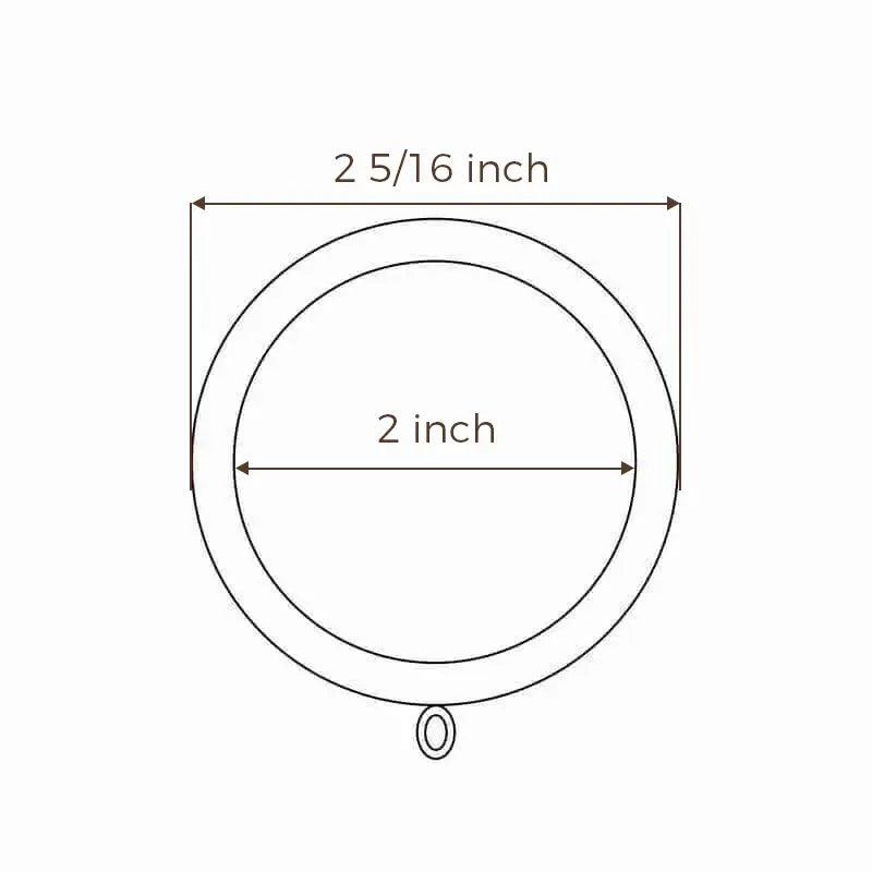 TWOPAGES 2026 Spring Glow Up Rod Eyelets Rings Metal Black Adjustable Pin Rings 32Pcs Fits Most Curtain Rods, curtain tops for Curtains, Unlined Darkening Drapes Curtain Panel for Bedroom & Living Room, Easter Home Refresh