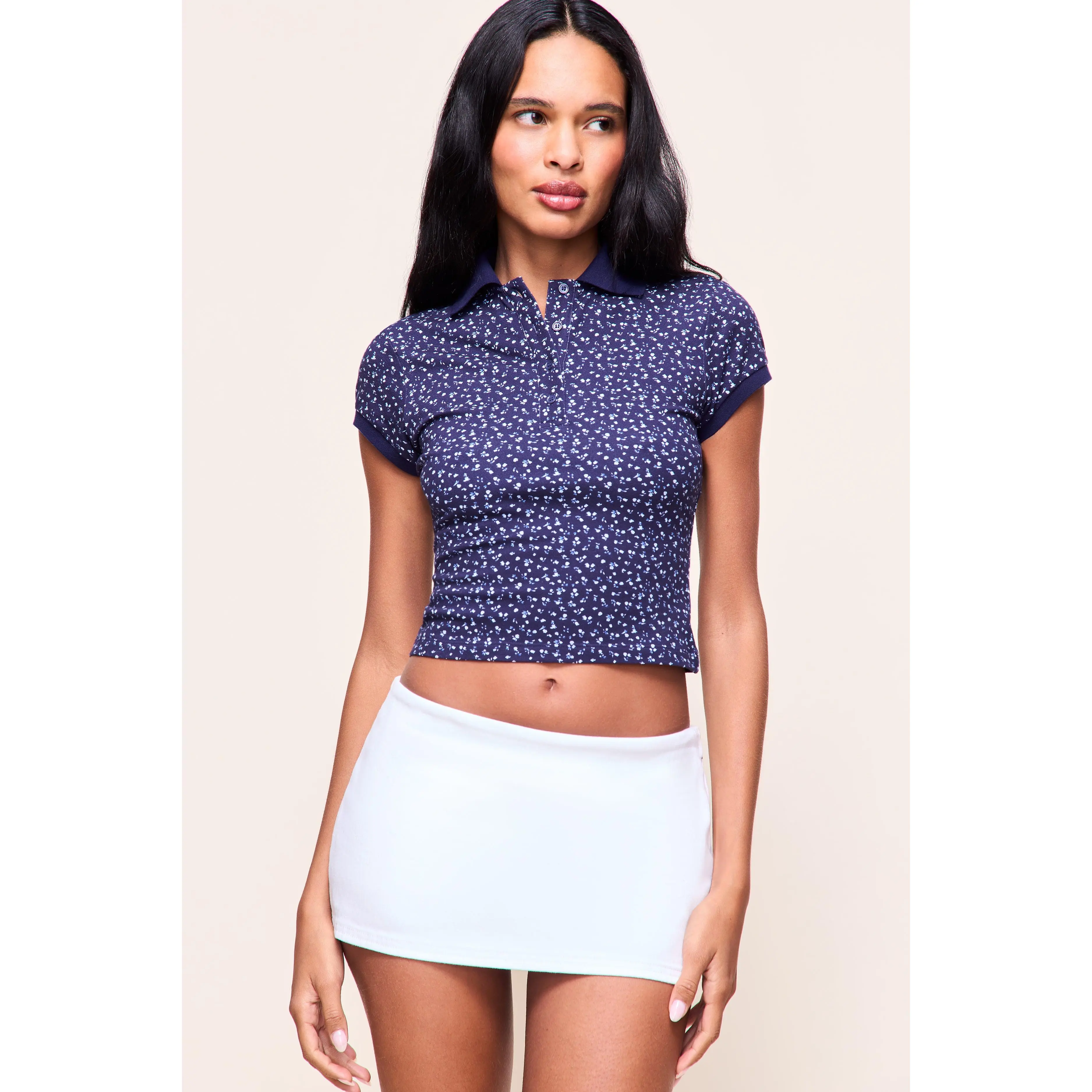 Micro Mini Denim Skirt
