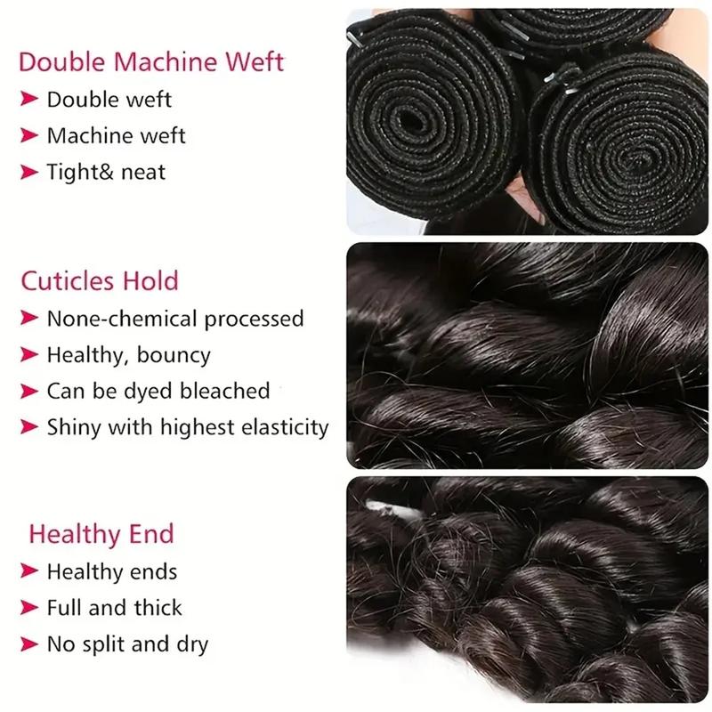 24K Extensions Loose Hair 3 Bundles Brazilian Virgin Hair Loose Human Hair Bundles