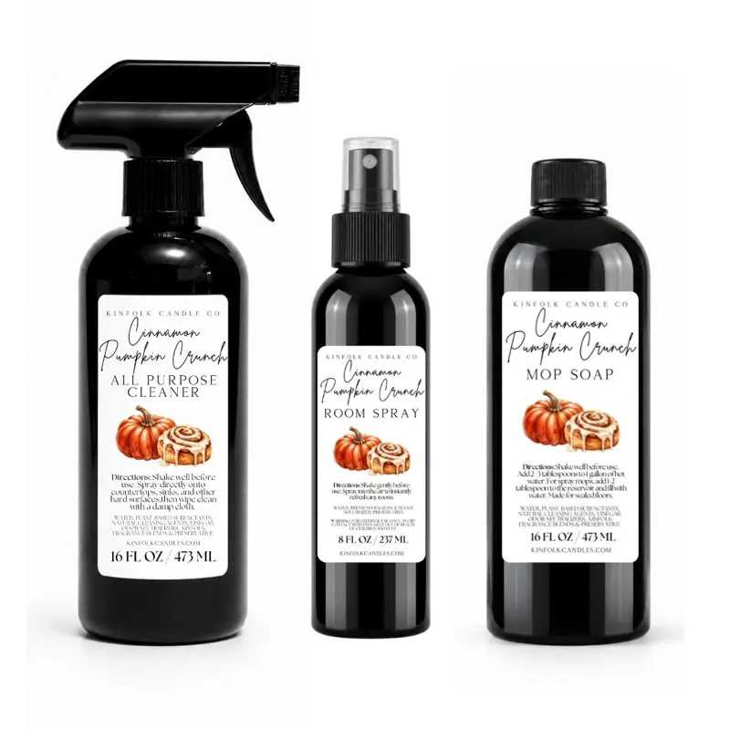 Fall Cleaning Bundle | Mop Soap, All Purpose Cleaner & Room Spray | Autumn Home Fragrance Collection | Seasonal Cleaning Essentials