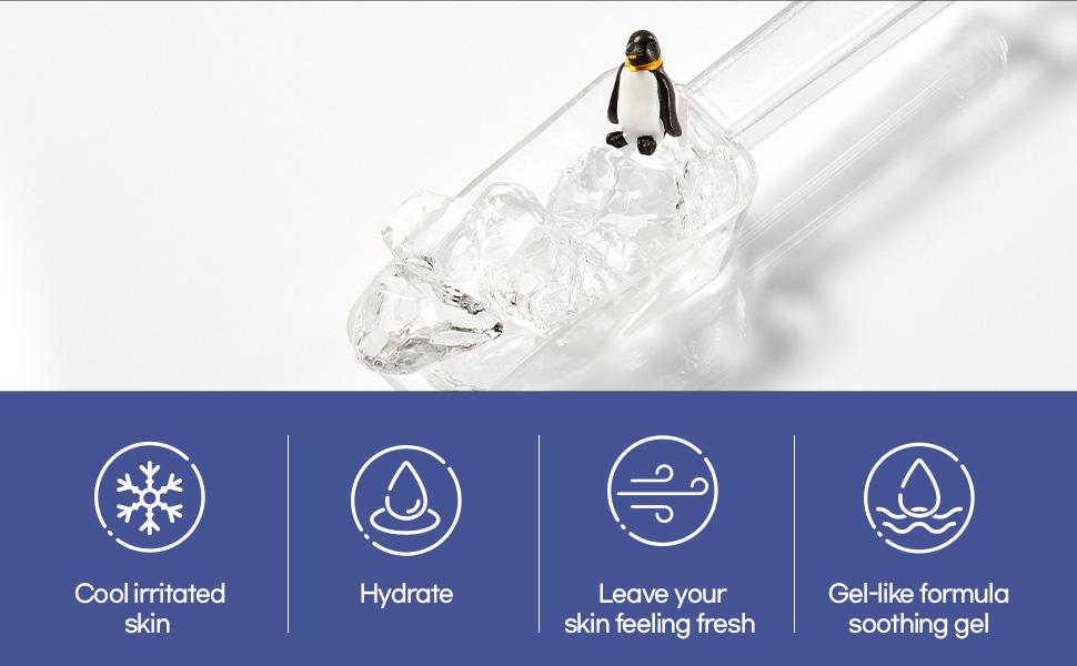 [mixsoon Official Shop] Glacier Water Ice Soothing Gel 5.07 fl.oz / 150ml - Cooling & Calming Moisturizer, Korean Glass Skincare