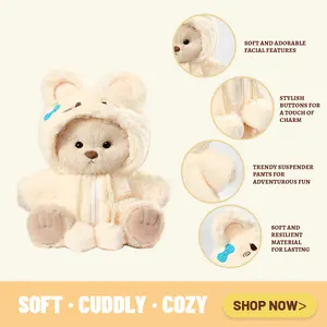 The best Easter gift TEDDY HUGGY Adorable Teddy Bear Collection - Yellow Rabbit Outfit Paired with a Cute Teddy Bear - 12 Inches Tall - Soft Plush Toy with Movable Joints - The Perfect Gift for Any Age.