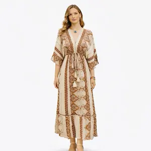 Dianelys Short Sleeve Maxi Dress