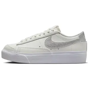 Nike Wmns Blazer Low Platform 'White Metallic Silver'