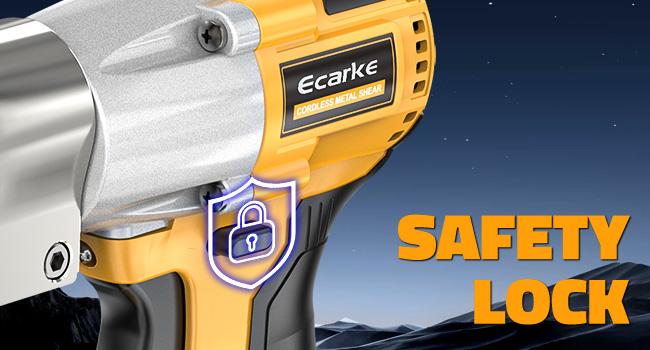 Sheet Metal Cutter with 2 × 1.5AH Batteries & a Charger, Sheet Metal Nibbler - 221 Ft-Lbs Torque Metal Shears - Cuts Material for Steel, Leather & Carpet - with 360 Degree Pivoting Head