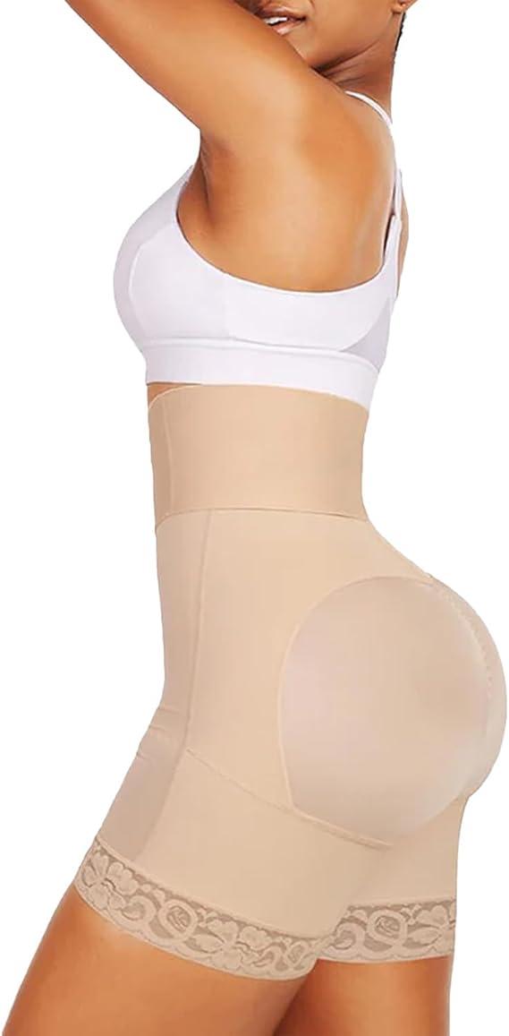 Strapless Fajas Colombianas for Women Tummy Control Body Shaper Shorts with Butt Lifter & Zipper Crotch High Waist Lace Trim Strapless Fajas Colombianas for Women Tummy Control Body Shaper Shorts with Butt Lifter & Zipper Crotch High Waist Lace Trim